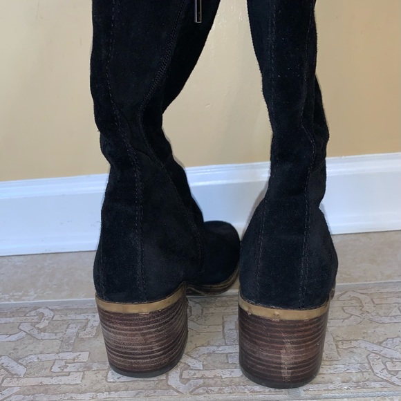 Lucky Brand Ramsden over the knee black suede boots womens size 8.5 - Picture 15 of 16